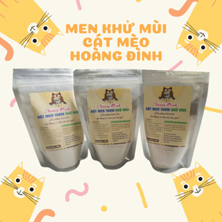 Bột Men Thơm Khử Mùi & Tăng Độ Vón Cục Cát Mèo - Gói 500g