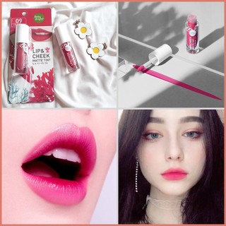 Son Kem Lì Baby Bright Lip&Cheek Thái Lan Màu Mịn Bám Tốt Cho Má Môi 2.4g