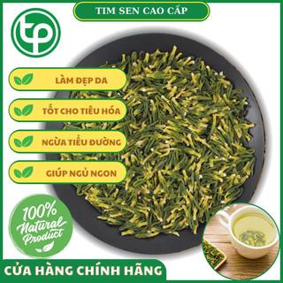 [Túi lớn 500gram] Tim sen sấy khô - Thảo dược Tấn Phát - Trà thơm giúp ngủ ngon