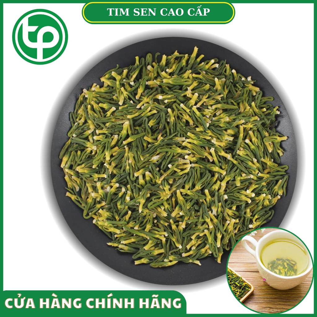 [Túi lớn 500gram] Tim sen sấy khô - Thảo dược Tấn Phát - Trà thơm giúp ngủ ngon