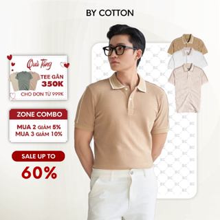 Áo Thun Polo Nam Cao Cấp X Bone Art 3 Màu Beige - Nâu - Trắng By Cotton