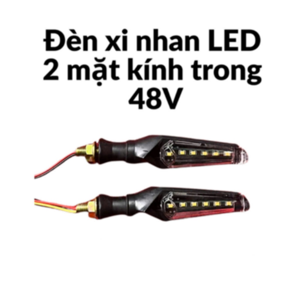 [XE ĐIỆN SƠN CƯỜNG] ĐÈN XI NHAN LED KÍNH TRONG KÍNH VÀNG AUDI CHO XE 133S, M133, X-MEN,...