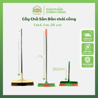  Cây chổi chà sàn nhà vệ sinh - Chổi nhựa chà sân thân inox  đầu bàn chải lông cứng cáp dể dàng chà sạch vết ố 
