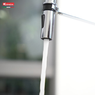 Vòi rửa bát thân mềm Konox Tema hợp kim đồng mạ PVD 3 màu - Bảo hành 5 năm