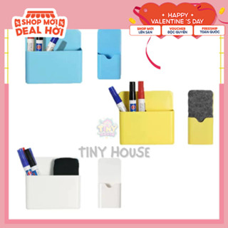 Hộp đựng bút có nam châm dính bảng nhiều size, hộp đựng bút văn phòng đa năng cute dễ thương bằng nhựa giá rẻ - B1C2