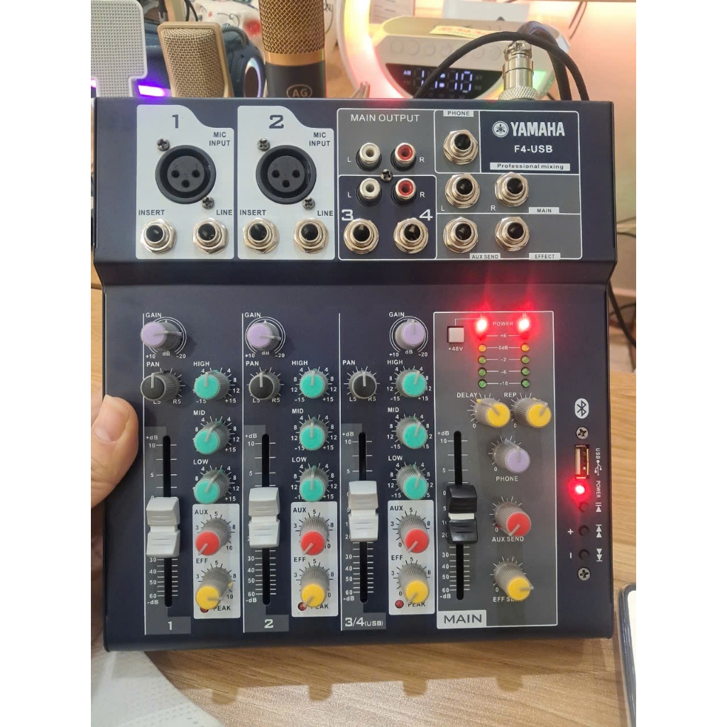 Bộ trộn Mixer F4 YAMAHA 2021 Có bluetooth