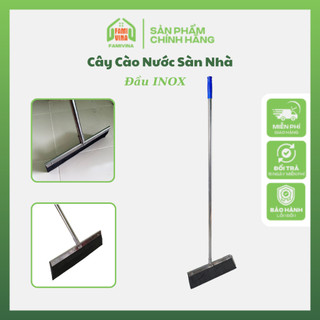   FREESHIP  Cây cào nước bàn lau chất liệu inox đầu quét mút xốp - Cây gạt nước sàn nhà khô thoáng hiệu quả 
