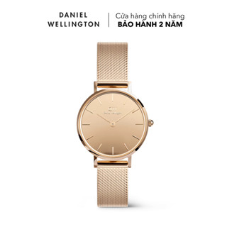 Đồng hồ Nữ Daniel Wellington dây lưới thép - DW00100795 Petite Reflection Mặt Kính Gương Vàng hồng 28mm