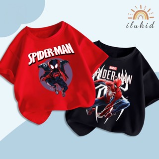 BST Áo MARVEL Áo thun cotton cho bé ILUKID BST áo siêu nhân bé trai phong cách US/UK