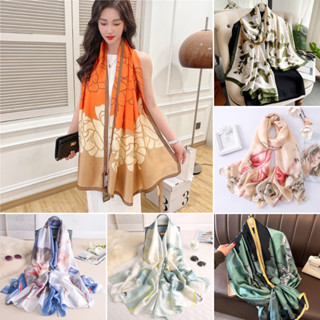 Khăn quàng choàng cổ lụa cao cấp cho nữ AAA iLita khăn lụa văn phòng công sở đi biển đẹp phối màu