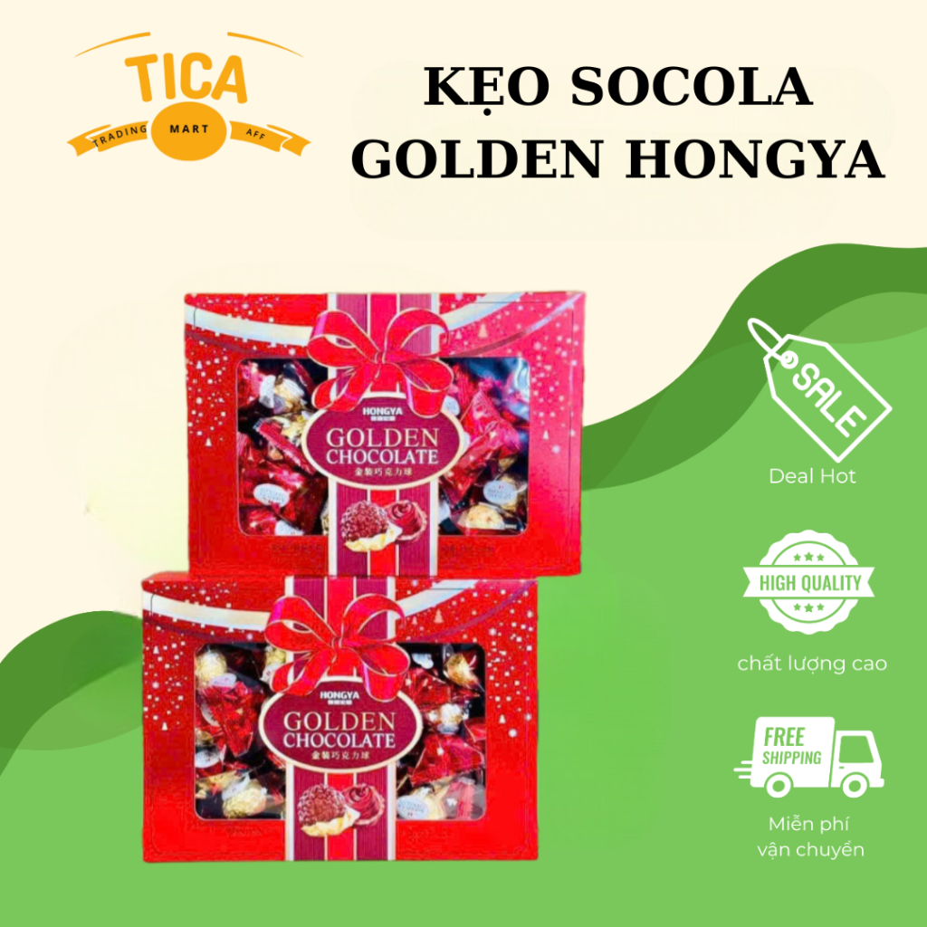 KẸO SOCOLA GOLDEN HONGYA CHOCOLATE - TICA MART