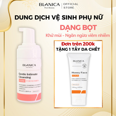 Dung dịch vệ sinh nữ dạng bọt chiết xuất cúc la mã BLANICA Gentle Intimate Cleansing Foam 100ml