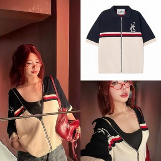 Áo Len Cộc Tay Kéo Khóa, Có Cổ Hàng Cao Cấp Chất Lượng, Phong Cách Basix Dê Mặc A16