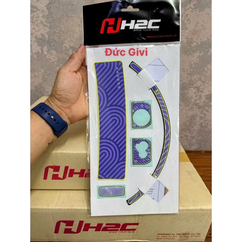 Bộ Sticker H2C cho xe Scoopy 2025(xe màu trắng) Honda Thailand