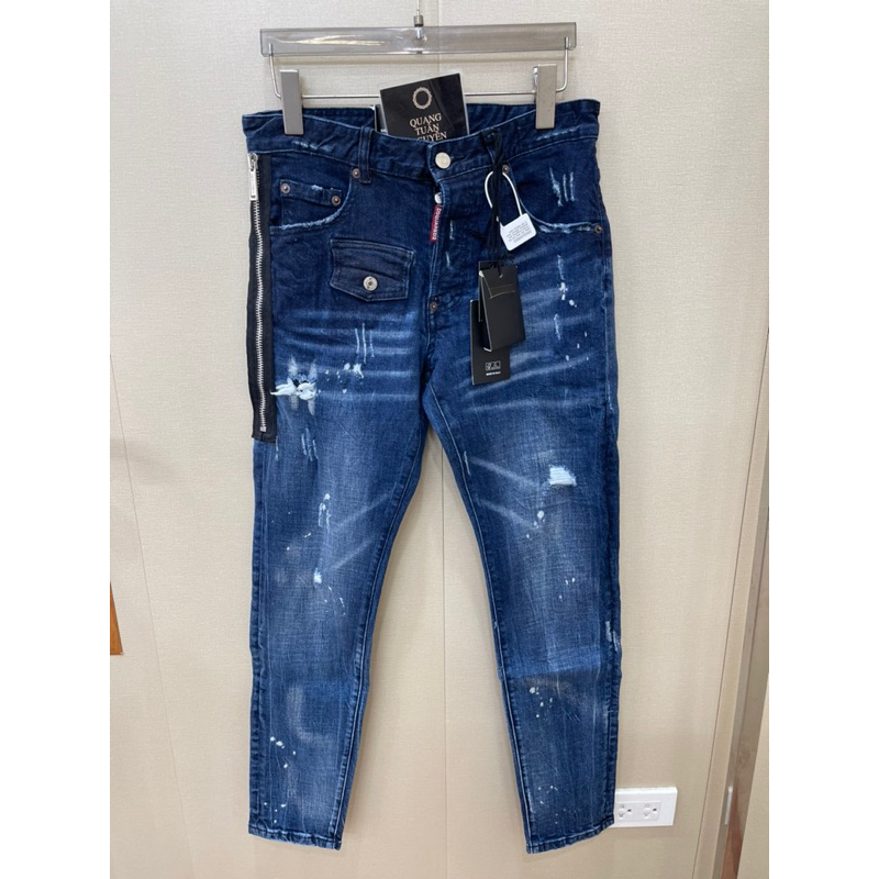 ⚡️[Hight Quality] - Quần Dsq2 - Jean Biker Was Rách Nhẹ Phố Khoá Sườn Quần Điểm Nhấn - Chuẩn Loại 1 