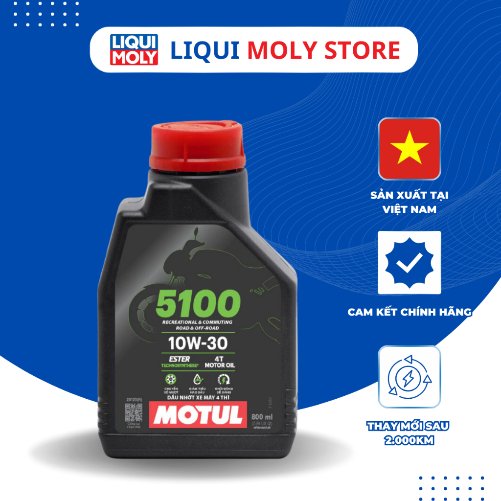 Dầu nhớt xe số cao cấp Motul 5100 10W30
