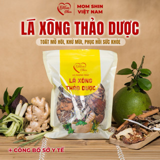 Lá xông sản phụ MOM SHIN cho mẹ sau sinh, xông thảo dược, xông giải cảm, gói lớn dùng 2 - 3 lần