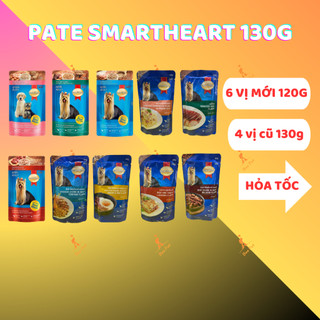   COMBO 12 GÓI  Pate SmartHeart 130g - Pate cho chó con và chó trưởng thành cao cấp  Thái Lan  