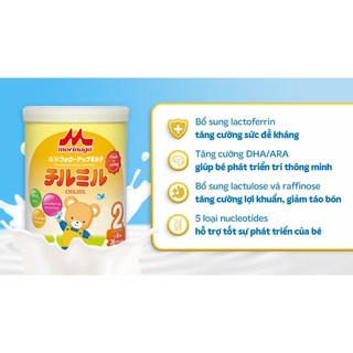 [CHÍNH HÃNG]  Sữa Morinaga Chilmil số 2 Nhật Bản 800g bé tiêu hóa khỏe, đề kháng vững