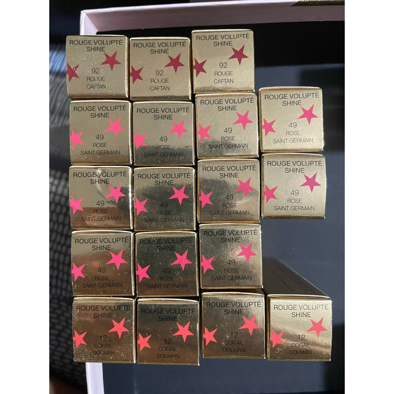 Son YSL Rouge volupte shine Rose saint german 49	