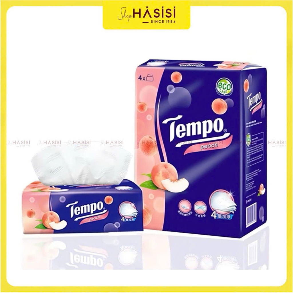 Khăn Giấy TEMPO 90 Tờ - Soft Pack (4 GÓI)