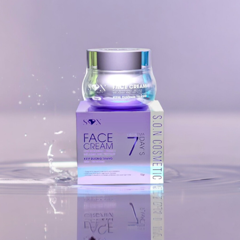 Combo Face Giảm Nám Trắng Tím SON Cosmetic + Cao Bưởi Lớn 20g SON Cosmetic Chính Hãng Tặng Cao Bưởi