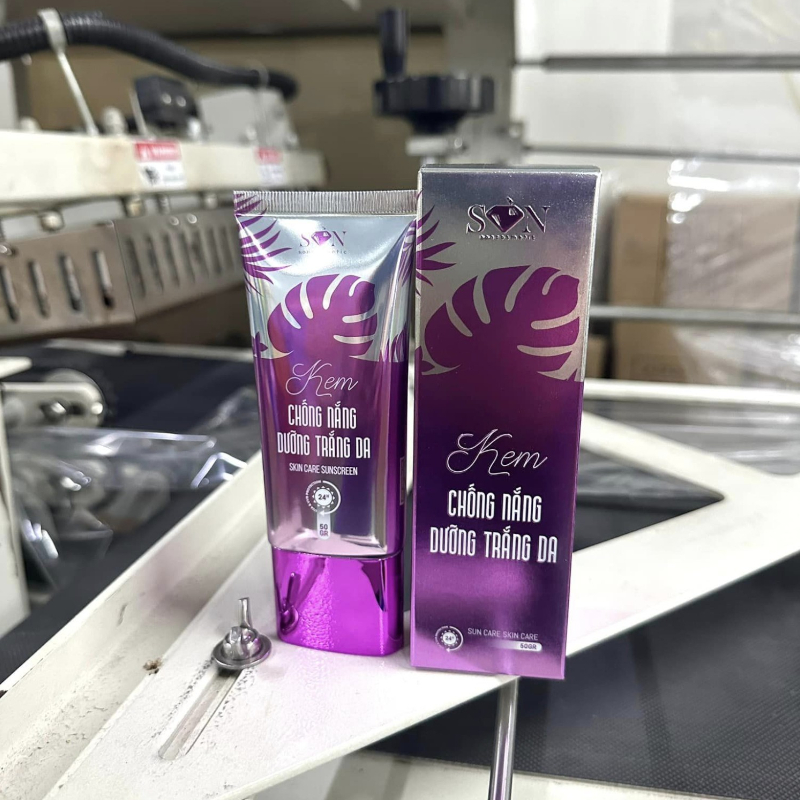 [Tặng Cao Bưởi+Dưỡng Môi] Combo Face Giảm Nám Trắng Tím SON Cosmetic + Kem Chống Nắng SON Cosmetic Chính Hãng