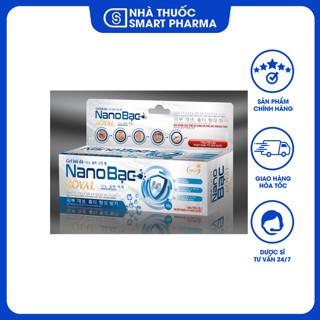 Gel bôi da Nano bạc Royal - Giúp làm sạch da, kháng khuẩn, làm dịu da khi bị viêm mụn, mụn nhọt, mẩn