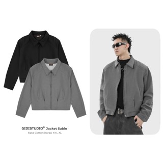 Áo khoác SUBIN vải Tây cao cấp Form BOXY phong cách thanh lịch Nam Nữ Unisex -Jacket Tây chất mịn, dày dặn khóa zip GIDI