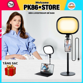  Đèn livestream để bàn S20 led  kèm tripod giá đỡ điện thoại quay hình chụp ảnh video makeup spa 