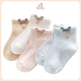 Tất lưới Micki cao cổ cho bé sơ sinh, vớ tất chân co giãn cho bé trai gái - Monnie Kids