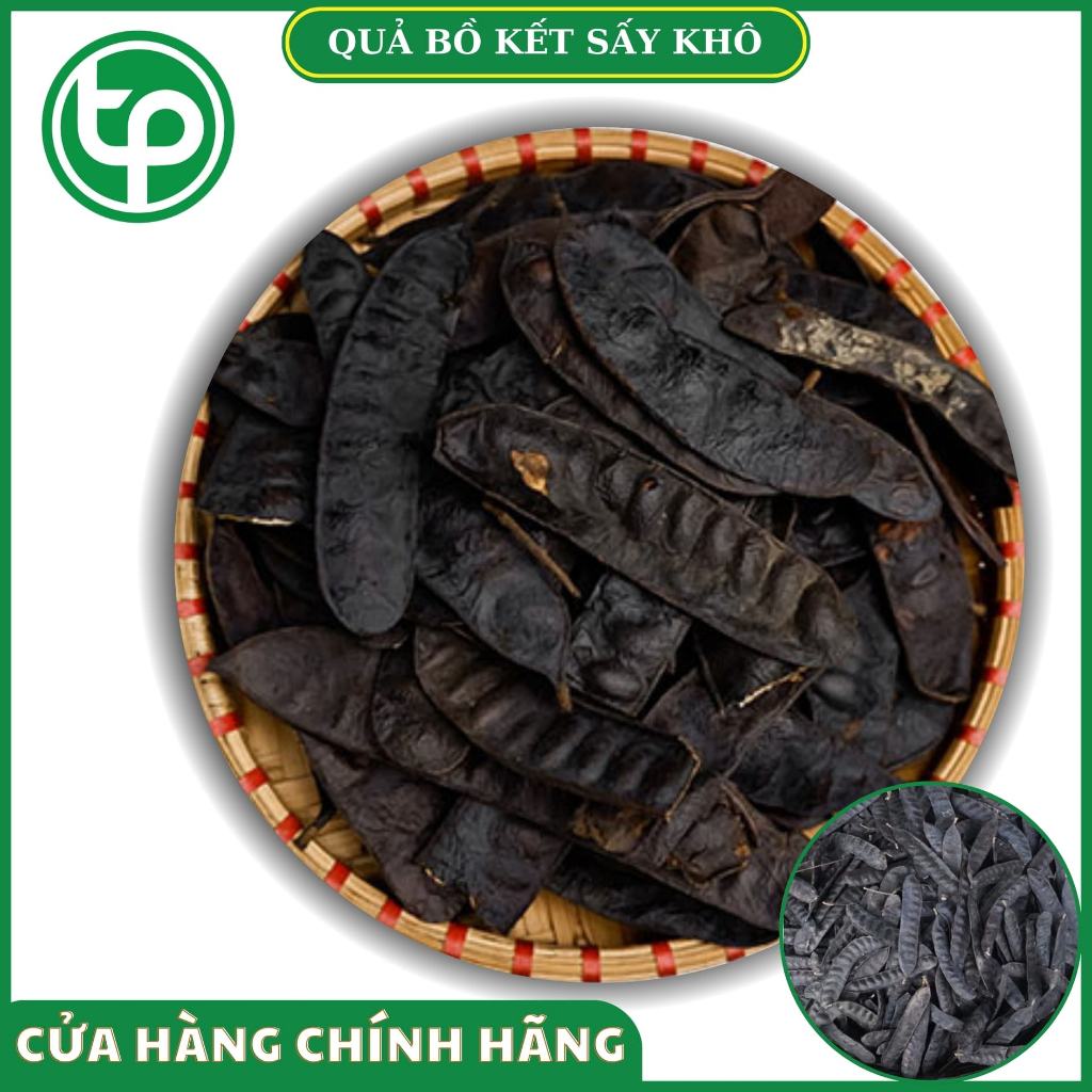 [Túi lớn loại 500gram] Trái bồ kết sấy khô - Tấn Phát - Đen tóc mượt da