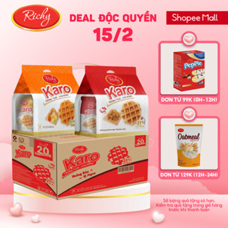 [HỎA TỐC] Thùng 48 bánh trứng tươi chà bông Karo Richy 26g/gói