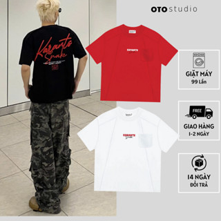  Ao Thun Snake Túi Hộp Form Boxy Local Brand Karants - Áo Phông Nam Nữ Túi Trước Ngược Hình In Sắc Nét 2025 - OTO STUDIO 