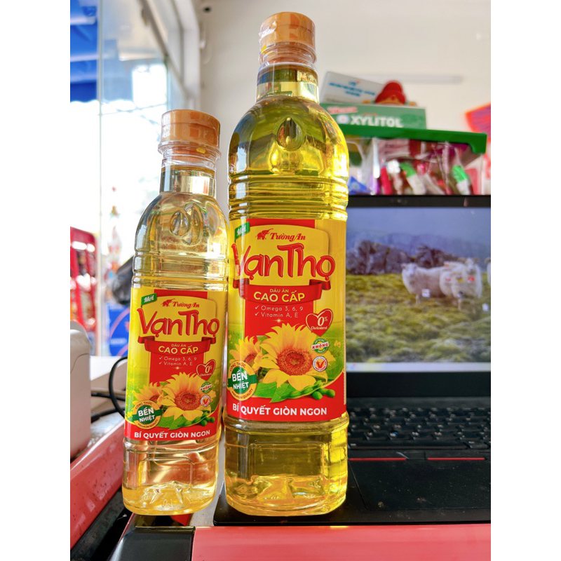 (Date Mới) Dầu ăn vạn thọ tường an chai 400/1000ml