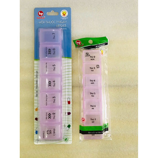 [Chính Hãng HOFACO] Hộp Chia Thuốc 7 Ngày Size Lớn/ Nhỏ, Hộp Nhắc Nhở Uống Thuốc - giadungtuongmy