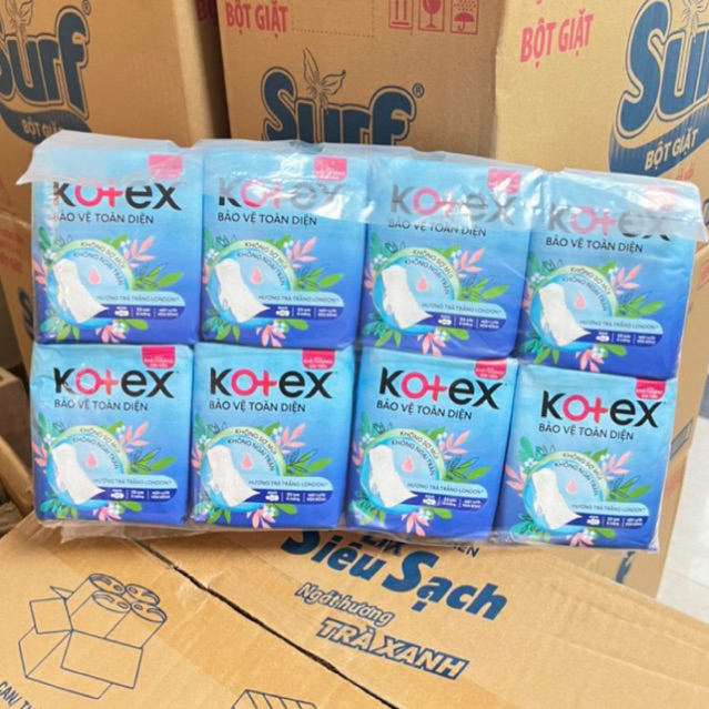 8 gói Kotex dày có cánh khô thoáng (gói 8 miếng)