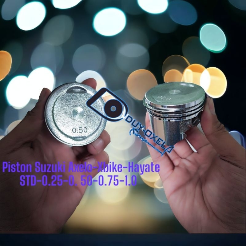 Piston Suzuki Axelo Xbike Hayate & Viva -Hàng Cty gia công chuẩn