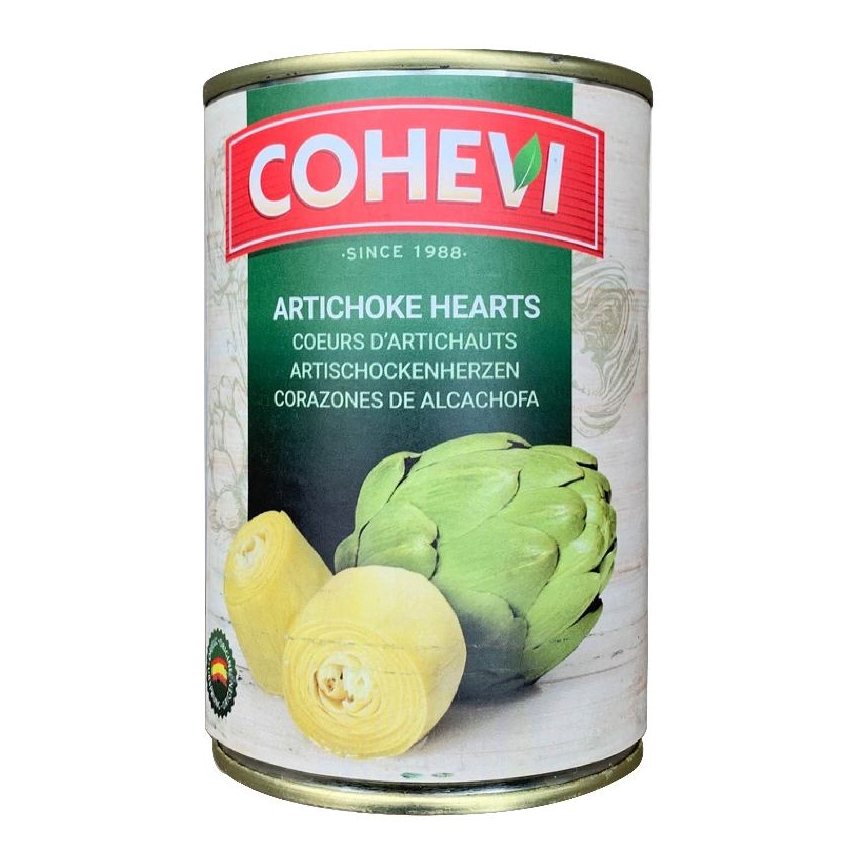 Nhụy hoa Atiso Cohevi - Artichoke hearts x390g