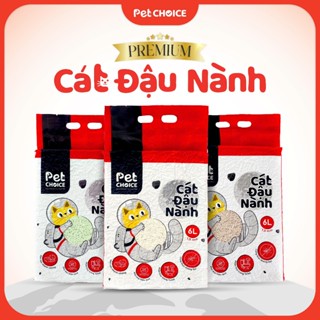 Cát đậu nành cho mèo, cát hữu cơ vệ sinh dành cho thú cưng PetChoice Premium 2KG TÚI ĐỎ