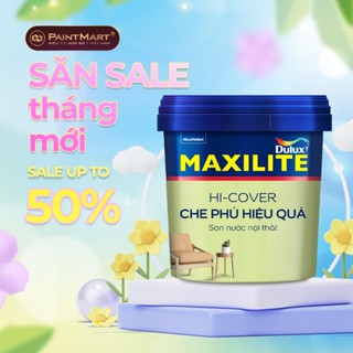 (15 lít) Sơn nước trong nhà MAXILITE HI COVER che phủ hiệu quả MK14 thùng 15 lít (Sơn nội thất)