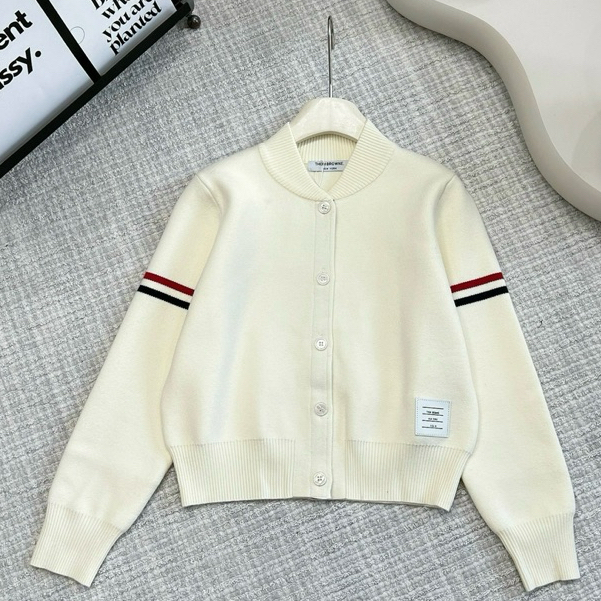 Áo Khoác Cadigan, Áo Len Cardigan nữ Thôm Brao Cổ Tròn Tay Kẻ Dễ Thương Phong Cách Hàn Quốc Nhẹ Nhàng 2025 | BigBuy360 - bigbuy360.vn