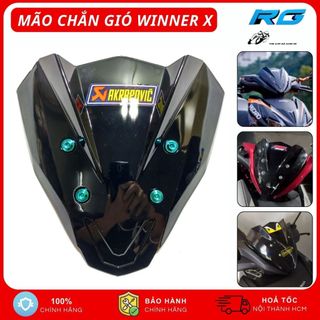 Ốp Đầu Xe Winner X Mẫu Sừng, Mão Đầu Xe, Mão Chắn Gió Winner X Nhựa Cao Cấp Lắp Đặt Dễ Dàng