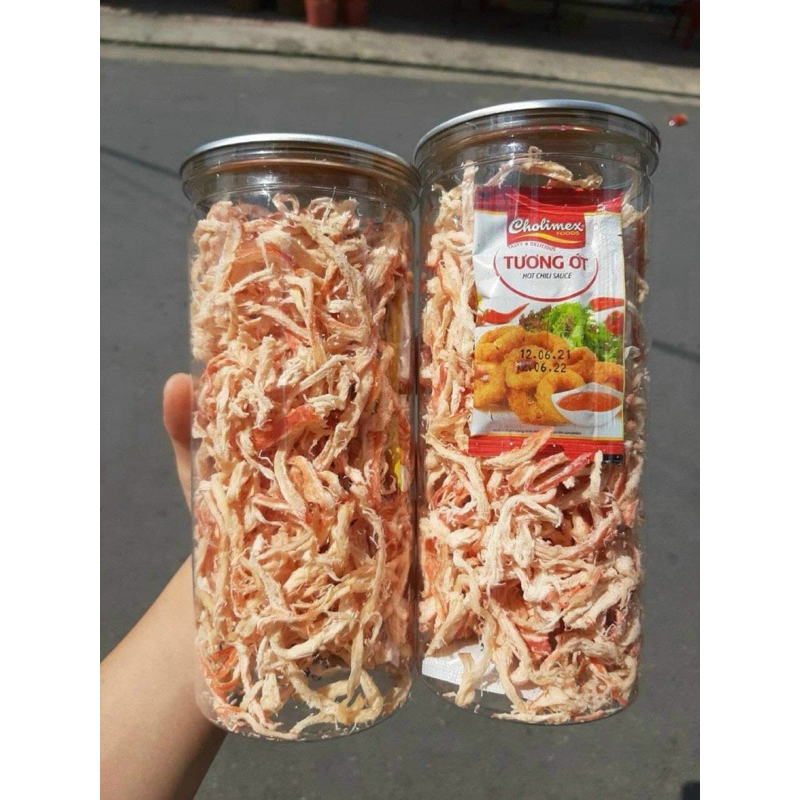 Mực Xé Sợi Hấp Nước Dừa