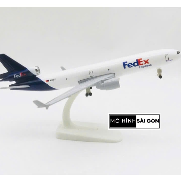 Máy Bay Mô Hình MD-11 hãng vận tải toàn cầu "FEDEX EXPRESS" 20cm Kim Loại Cao Cấp Tỉ Lệ 1:400