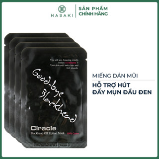 Miếng Dán Ciracle Hỗ Trợ Hút Và Đẩy Mụn Đầu Đen 1 Miếng / 4 Miếng Goodbye Blackhead Hasaki Sản Phẩm Chính Hãng