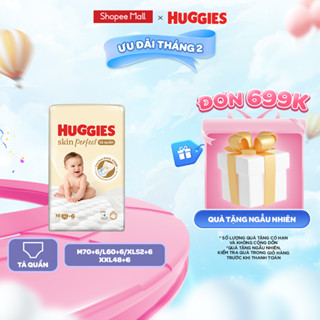 Tã/ Bỉm Quần Huggies Skin Perfect M/L/XL/XXL Super Jumbo Với 2 Vùng Thấm Giảm Kích Ứng Da