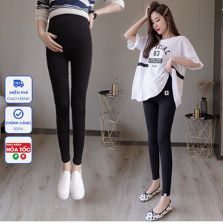 Quần bầu, Quần legging bầu TIRA MAMA QB1567 công sở đồ bầu mặc nhà bigsize cạp chun có cúc