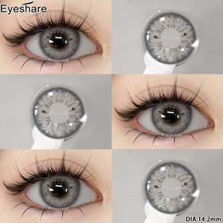 lens cận 0.0~-6.00 Độ Kính Áp Tròng Cận Blackspot Grey/Brown lens xám tây lens cận hsd 12 tháng 1cặp