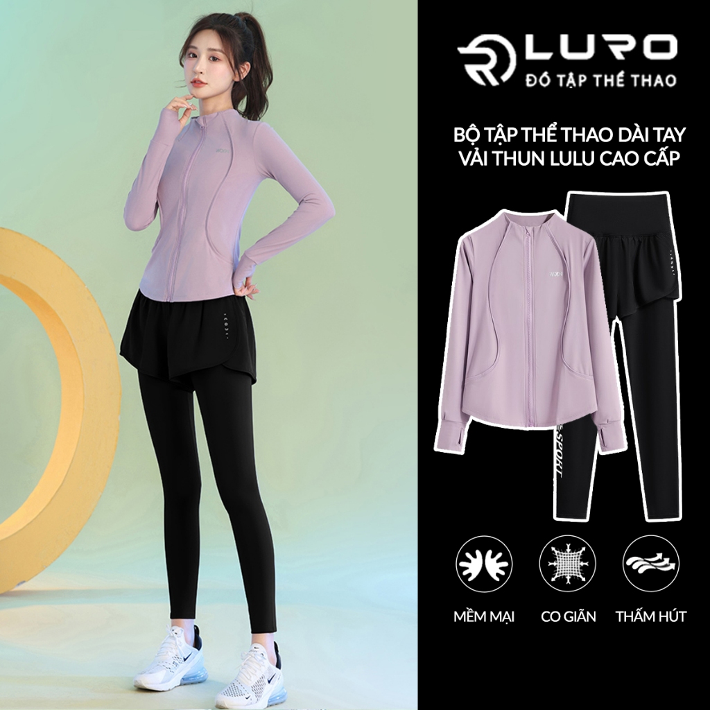 S64D — Bộ tập áo khoác và quần 2 lớp